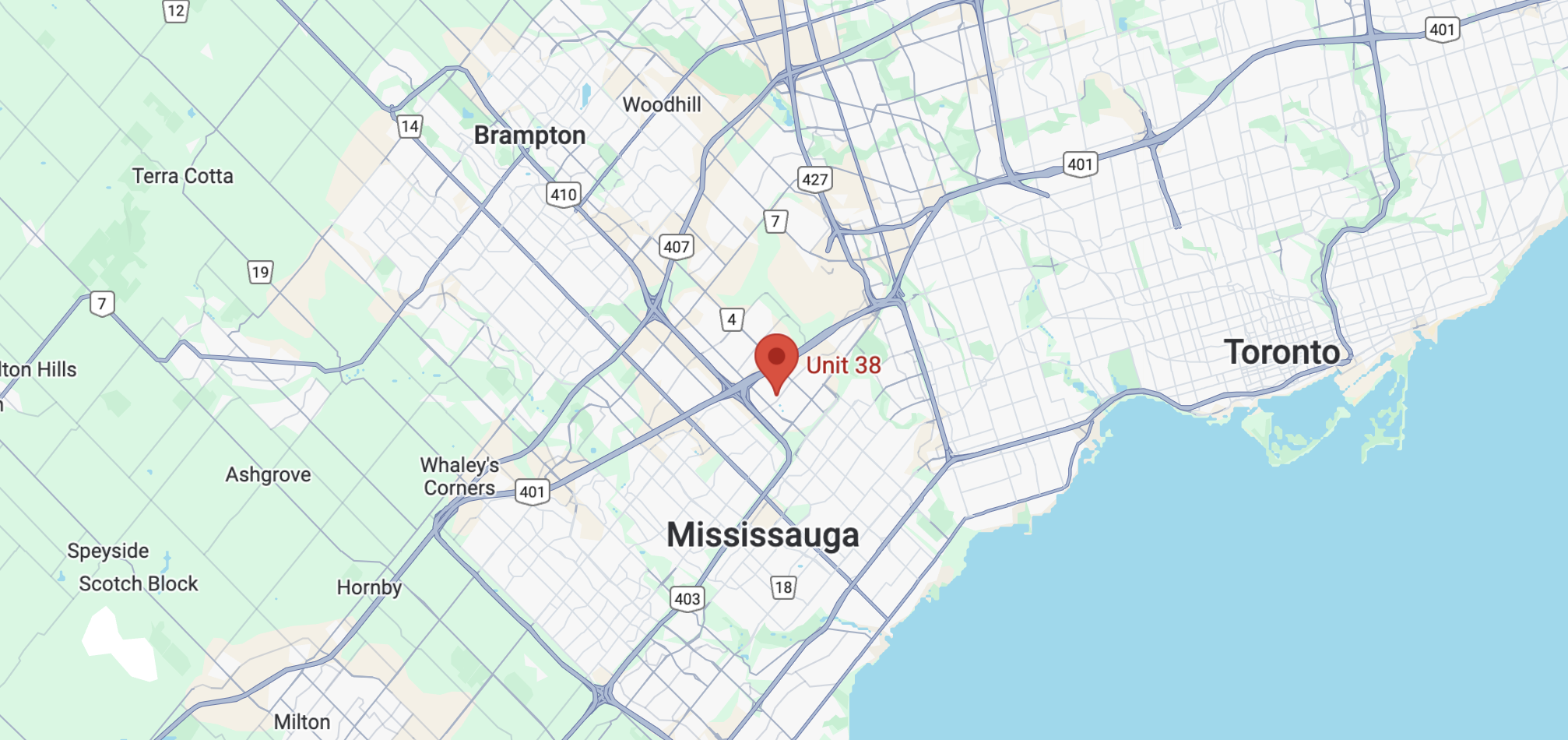 Map showing the Assured Employment Services office in Markham